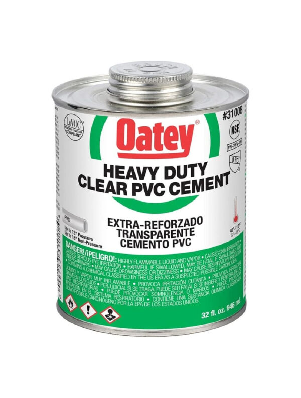 32 oz. Heavy-Duty Clear PVC Cement