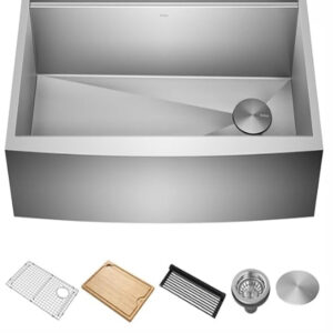 18 Gauge Single Bowl Stainless Steel Kitchen Sink with Accessories