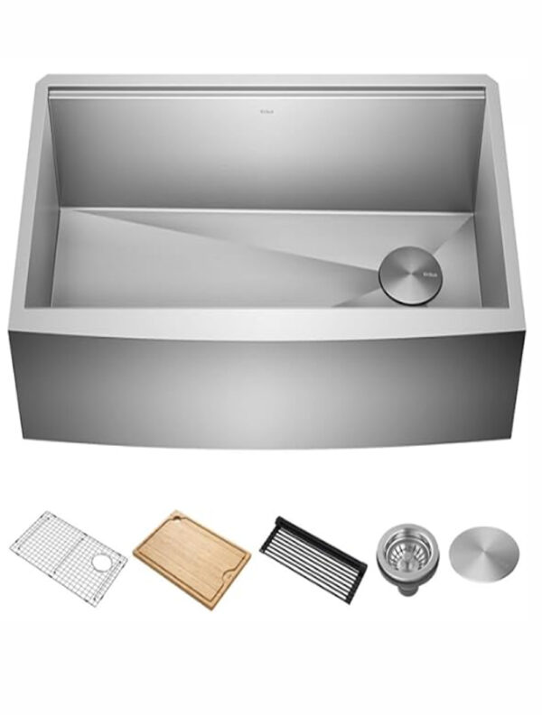 18 Gauge Single Bowl Stainless Steel Kitchen Sink with Accessories