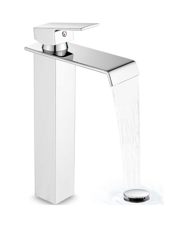Tall Basin Faucet Waterfall