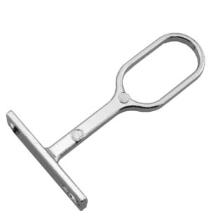 Oval Pipe Clothes Closet Rod Flange Holder Support