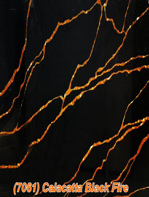 Countertop Slab Calacatta Black Fire