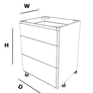 Module B3DR Base 3 Drawer