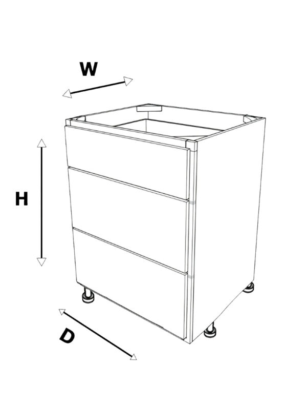 Module B3DR Base 3 Drawer