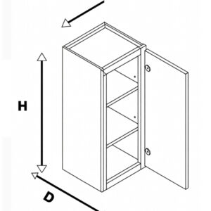 Module UV1DU Upper Vertical 1 Door Unit