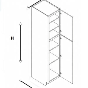 Module BP2D Base Pantry 2 Door