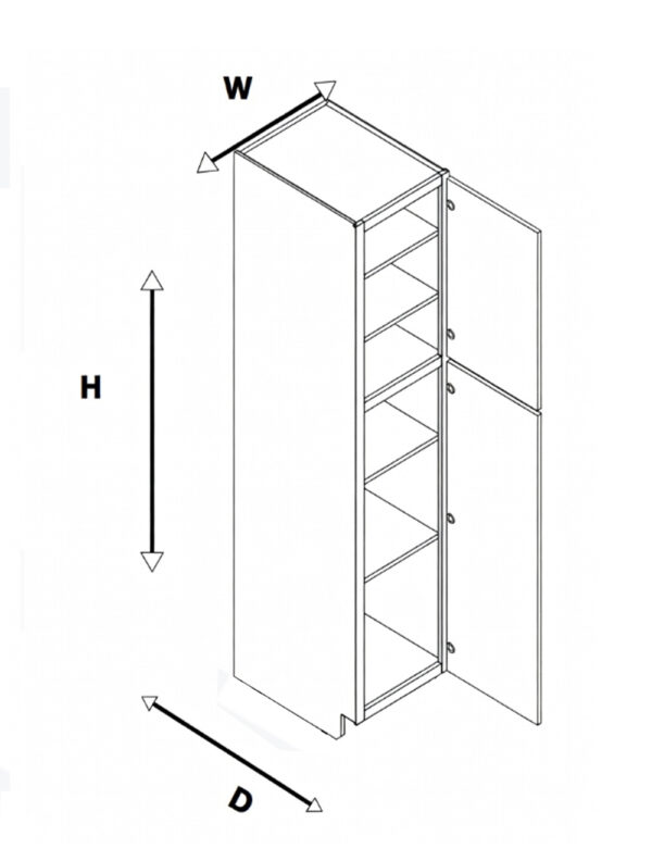 Module BP2D Base Pantry 2 Door